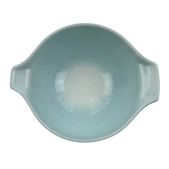 Vintage Pyrex Amish Butterprint Cinderella Mixing Bowl #442 1 1/2 QT Turq/White - Picture 2 of 9